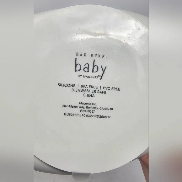 Rae Dunn Silicone Plate Baby Toddler Bowl FRUIT VEGGIES GOOD STUFF - Picture 3 of 6